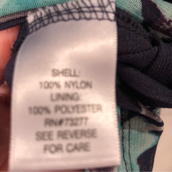 Croft and Barrow flowy stretchy black, teal, gray  Blouse 2XL - Picture 7 of 11